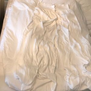 Cotton Candy LA white open leg pants